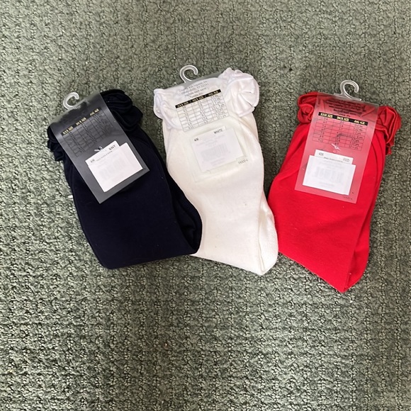 3 pairs of kids ruffle socks - Picture 2 of 2